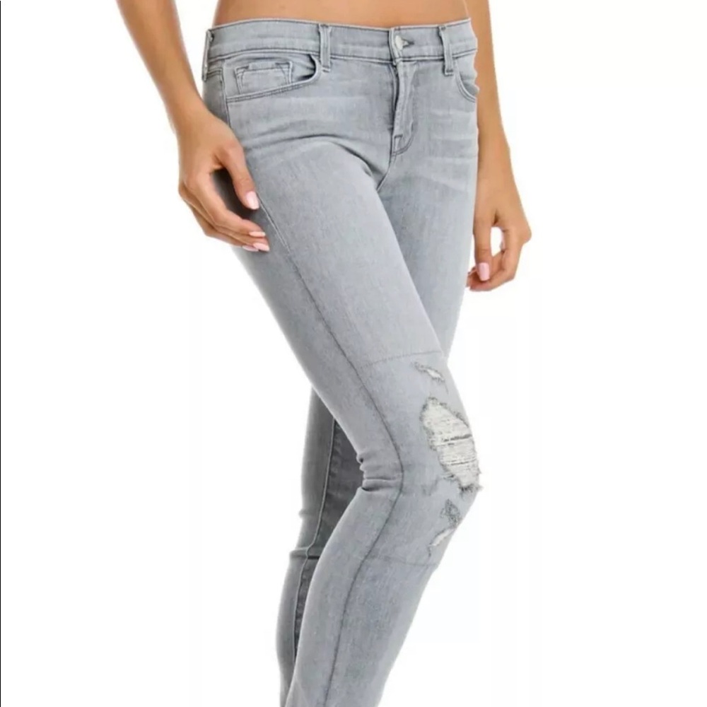 J Brand “Rail” Sweet Jeans, Light Wash Grey, Sz 29 - Picture 2 of 12